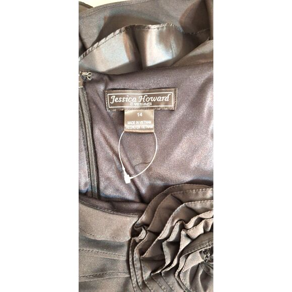 Jessica Howard Black Cocktail Evening Dress Size 14 - Picture 9 of 9